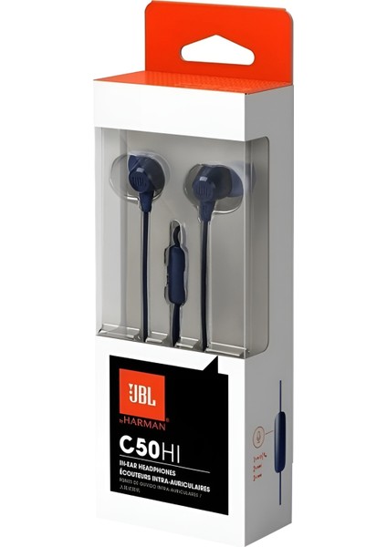 C50HI Mikrofonlu Kablolu Kulak Içi Kulaklık Lacivert fırsatları