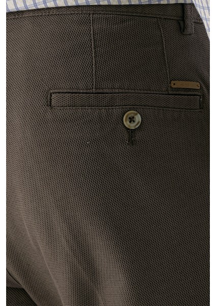 Erkek Kahve Pamuk Yan Cep Dynamic Fit Chino Pantolon indirimleri