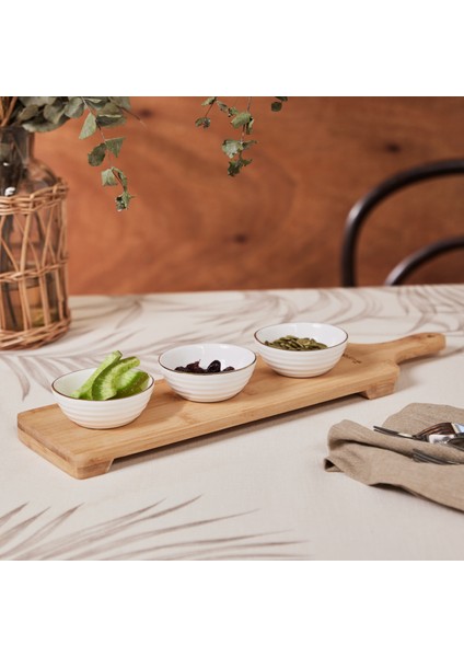 Orbit 3'lü Çerezlik ve Bambu Servislik