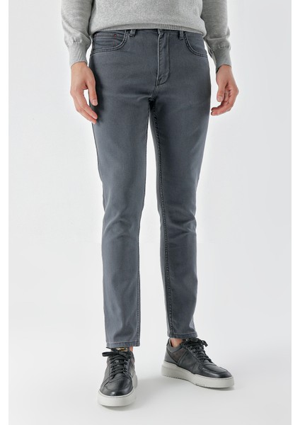 Erkek Füme Mevsimlik Pamuk 5 Cep Slim Fit Jean Pantolon fiyatları