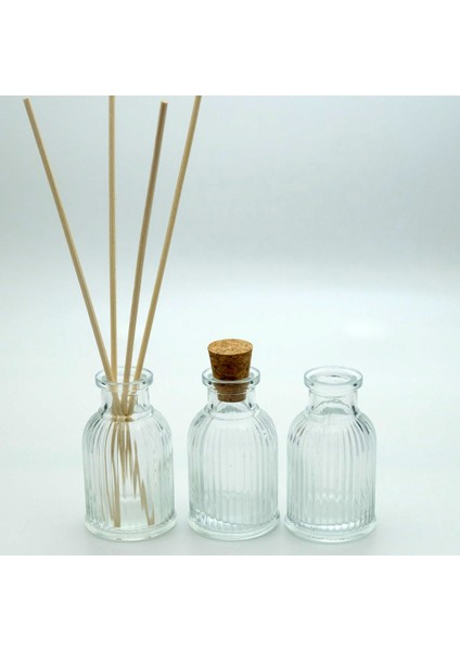 Boş Parfüm Şişesi 35 ml (3 Adet) Oda ve Araç Için Roman Bambu Boş Şişe