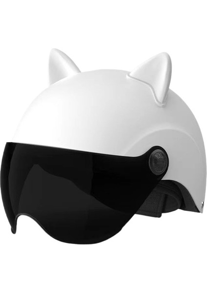 Kask Yaratıcı Elektrik Akülü Araba Yaz Anti-Uv Yarım Kask (Yurt Dışından)