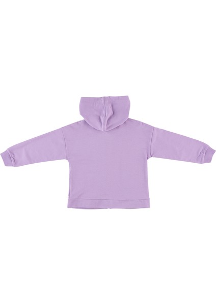 Baskılı Fermuarlı Sweatshirt