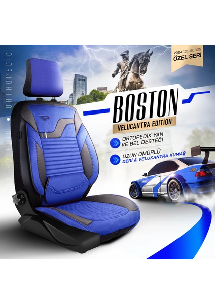 Panda Boston Serisi Velucantra Kumaş Oto Koltuk Kılıfı - Tam Set modelleri