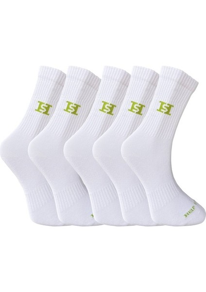 5'li Tenis Çorabı Beyaz