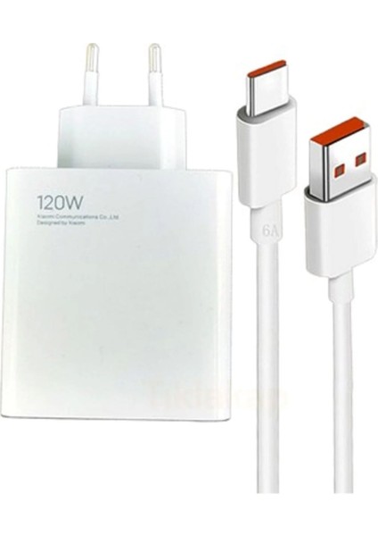 Eco Center Xiaomi Huawei Oppo Poco Uyumlu Turbo 120W Hızlı Şarj Destekli Adaptör ve Kablo Seti