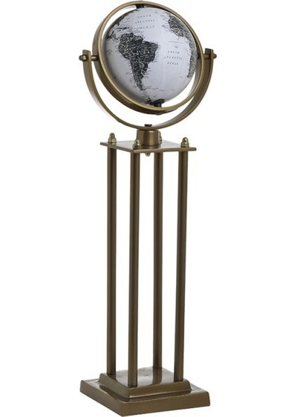 Metal Standlı Dünya KÜRE14X20X53