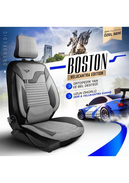 Panda Boston Serisi Velucantra Kumaş Oto Koltuk Kılıfı - Tam Set modelleri