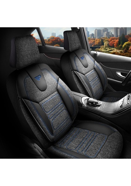 Panda Atlanta Serisi Keten Kumaş Oto Koltuk Kılıfı - Tam Set modelleri