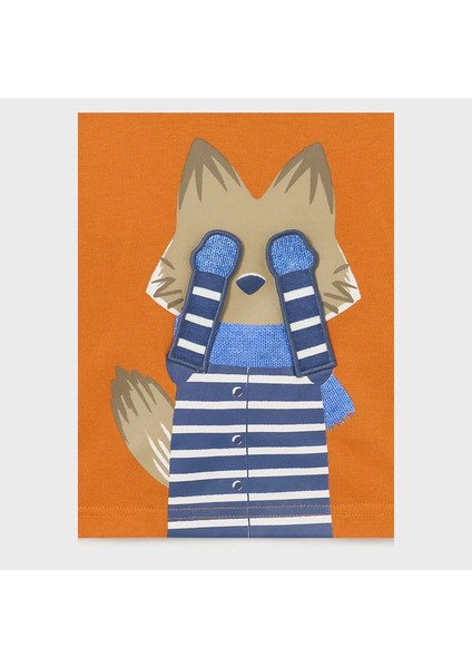 Erkek Bebek Tshirt Turuncu 2018 modelleri