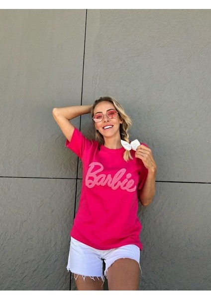 Leila Orijinal Marka Barbie T-Shirt Pembe - S