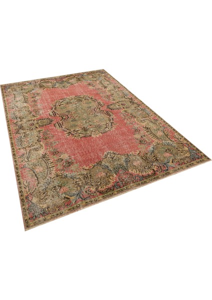 El Yapımı Eskitme Vintage Halı 174 x 252 cm 10196