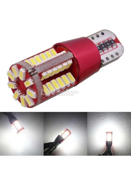 Tiger Marketing T10 5W Beyaz 57 Ledli Araba Oto Işık Iç Lamba,park,plaka LED Ampul Araç Aydınlatma T10 W5W Dipsiz