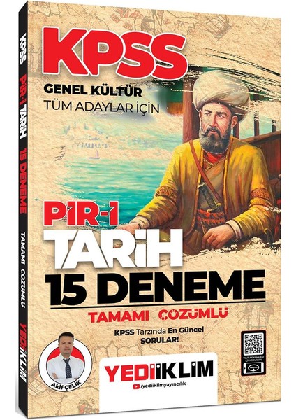 KPSS Genel Kültür Tüm Adaylar İçin Pir-i Tarih Tamamı Çözümlü 15 Deneme