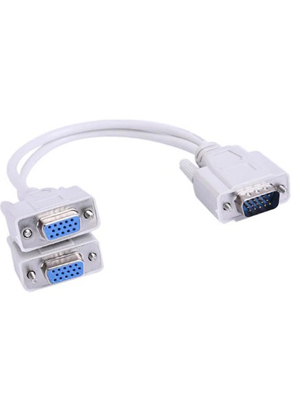 VGA Y-Kablo Çoğaltıcı Çoklayıcı Splitter Hub