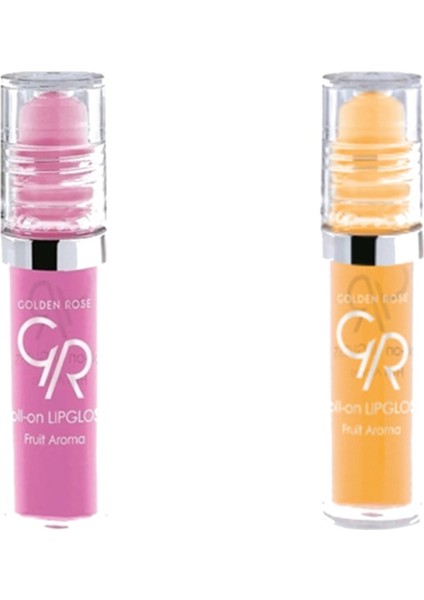 Golden Rose Meyveli Dudak Parlatıcısı - Roll On Lipgloss Çilek+Muz 8691190890520