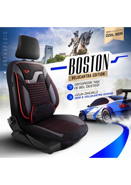 Panda Boston Serisi Velucantra Kumaş Oto Koltuk Kılıfı - Tam Set modelleri