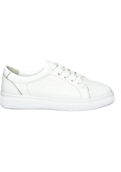 P555460903 Beyaz Deri Spor Ayakkabı Sneakers indirimleri