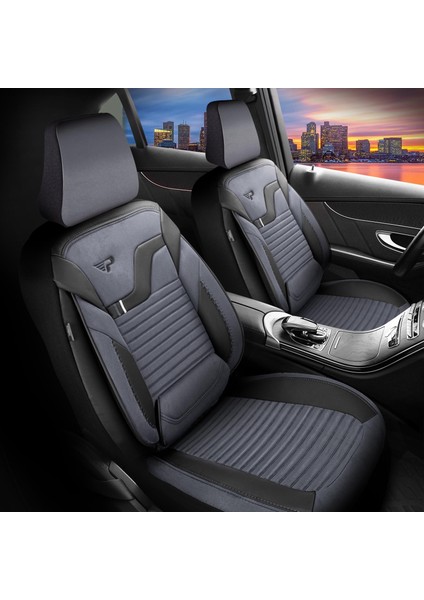 Panda Boston Serisi Velucantra Kumaş Oto Koltuk Kılıfı - Tam Set fiyatları