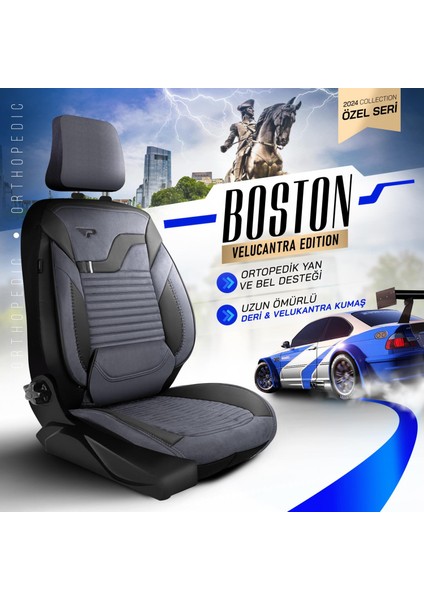 Panda Boston Serisi Velucantra Kumaş Oto Koltuk Kılıfı - Tam Set modelleri
