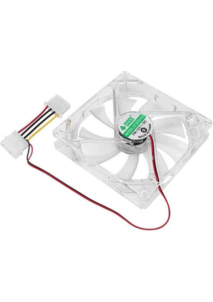 12V 12 cm Şeffaf Işıklı Kasa Içi Rgb Fan Molex Power Girişli Fan