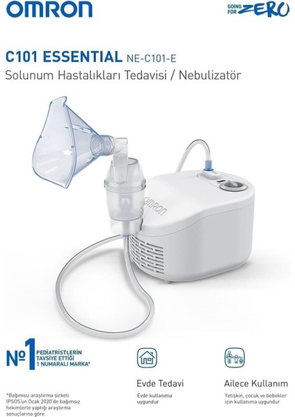 Kompresörlü Buhar Makinesi Nebulizatör NE-C101-E