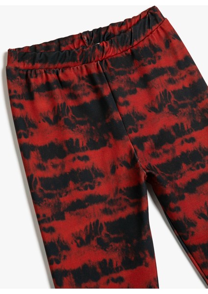 Tayt Beli Lastikli Soyut Desenli modelleri