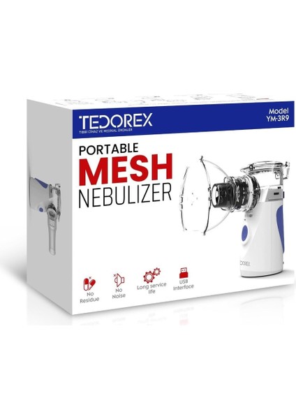 Taşınabilir Mesh Nebulizatör Ym-3r9