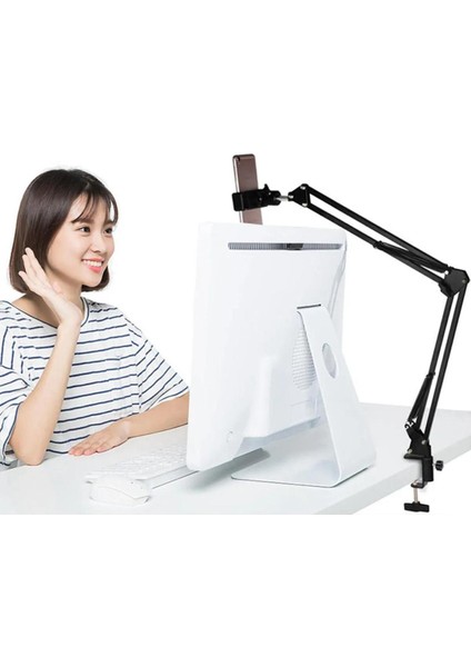 Telefon Tripodu 360 Derece Ayarlanabilir Masaüstü Süspansiyonlu Üst Çekim Youtuber yayıncı standı fiyatları