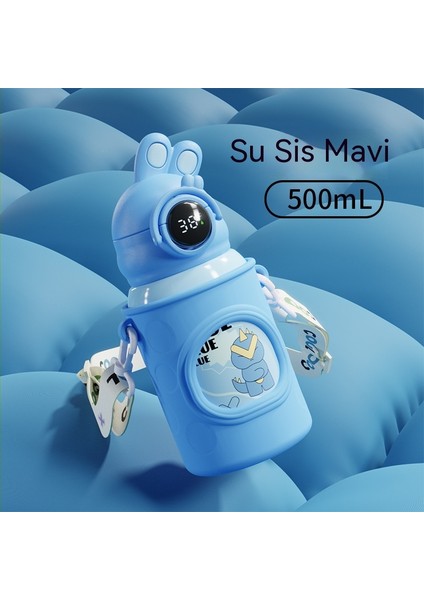 Çocuk Termos Bardak Sevimli Taşınabilir Bayan Büyük Göbek Bardak 316 Paslanmaz Çelik Akıllı Ekran Sıcaklık Su Bardağı (Yurt Dışından) indirimleri