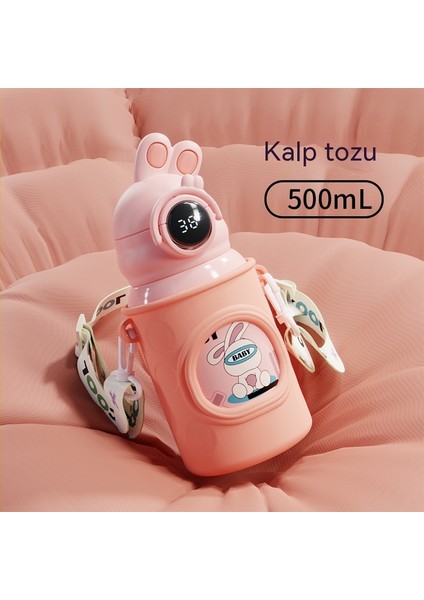 Çocuk Termos Bardak Sevimli Taşınabilir Bayan Büyük Göbek Bardak 316 Paslanmaz Çelik Akıllı Ekran Sıcaklık Su Bardağı (Yurt Dışından) indirimleri