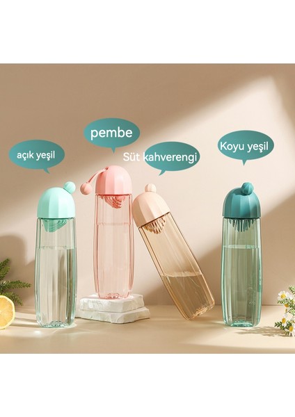 S Ücretsiz Bardak Yüksek Yüz Değeri Basit Kaktüs Tarzı Çay Sızıntısı Plastik Su Bardağı Taşınabilir Düz Içecek Bardağı (Yurt Dışından) fiyatları