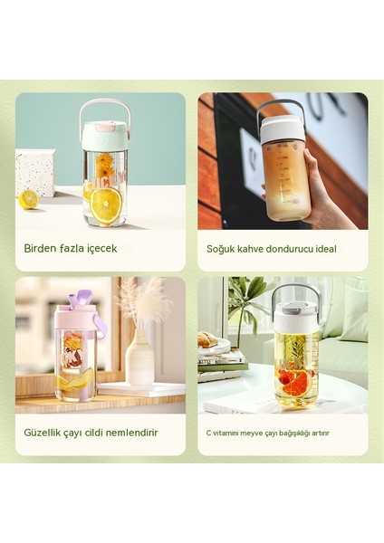 Pipetli Bardak, Büyük Kapasiteli Su Bardağı, Güzel Görünümlü Bardak, Çocuklar ve Yetişkinler Için Yazlık Plastik Bardak, Bağımsız Çay Deposu (Yurt Dışından)