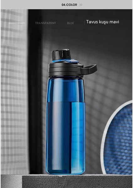 Tritan Spor Su Bardağı Açık Büyük Kapasiteli Portatif Erkek Bayan Rahat Bardak Plastik Yüksek Sıcaklığa Dayanıklı Basit ve Taze (Yurt Dışından) fırsatları