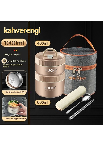 Kesinlikle Seçilmiş Mağaza 316 Paslanmaz Çelik Isı Yalıtımlı Öğle Yemeği Kutusu (Yurt Dışından)