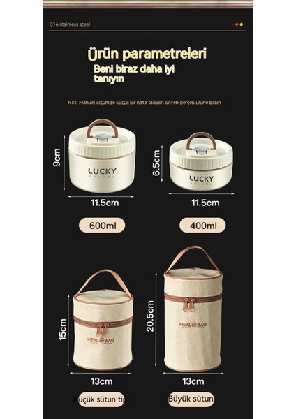 Kesinlikle Seçilmiş Mağaza 316 Paslanmaz Çelik Isı Yalıtımlı Öğle Yemeği Kutusu (Yurt Dışından) indirimleri