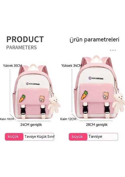 FastDeal Store Yeni Anaokulu Okul Çantası Kız Büyük Sınıf Erkek Bebek Çocuk Küçük Sırt Çantası 3 Ila 6 Yaş Sevimli Sırt Çantası (Yurt Dışından)