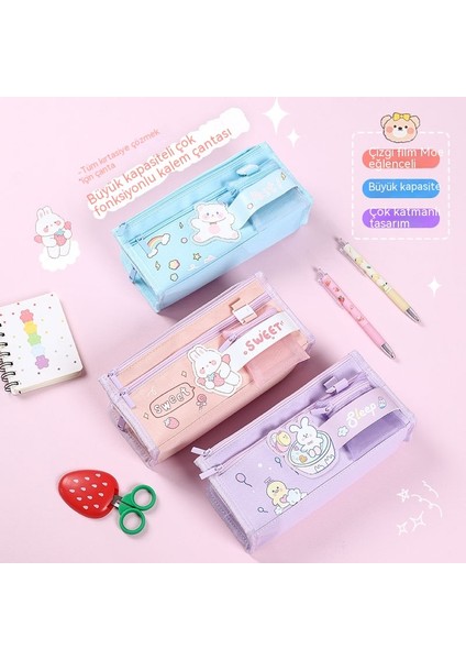 Yeni Kalem Kutusu, Çok Fonksiyonlu Büyük Kapasiteli Kalem Kutusu, Ilkokul Öğrencileri Için Sevimli Kalem Kutusu Saklama Alanı (Yurt Dışından) modelleri