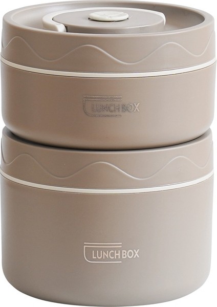 Sıcak Satış 304 Paslanmaz Çelik Yalıtımlı Yemek Kabı Taşınabilir Yuvarlak Çok Katmanlı Ofis Çalışması Öğrenciler Mühürlü Yemek Kabı (Yurt Dışından) modelleri