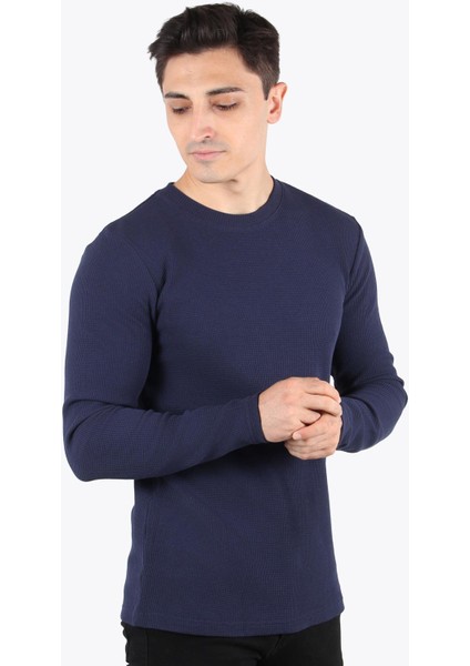 5073-2 Waffle O Yaka Sweat modelleri