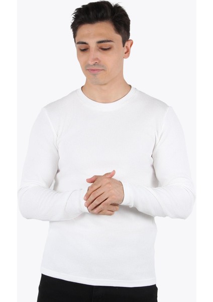 5073-2 Waffle O Yaka Sweat fiyatları