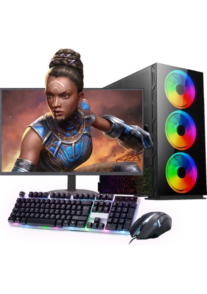 Intel I7 13700F 16GB 240SSD 1tb HDD 4gb GTX1650 24" Mon. (Gaming Set)