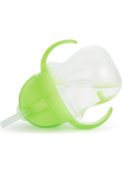 Sabit Vakumlu Beslenme Tabağı &tıklama Uçlu Pipetli Alıştırma Bardağı 6AY+ Mor&yeşil2'li Paket