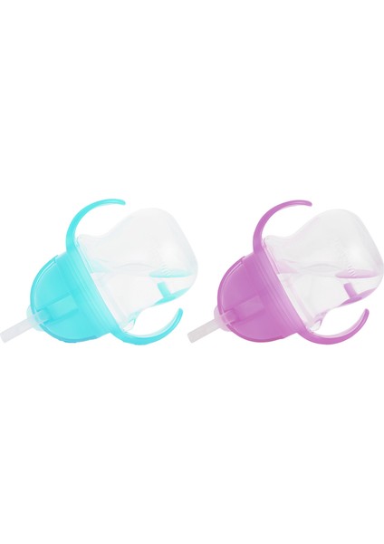 Tıklama Kilitli Uçlu Pipetli Alıştırma BARDAĞI,6AY+,207ML,2LI Paket fırsatları