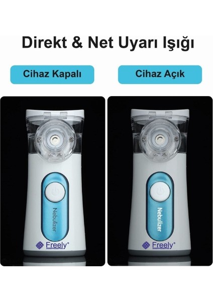 Un300 Taşınabilir Mesh Nebulizatör Yeni Şarj Edilebilir Güçlü Batarya