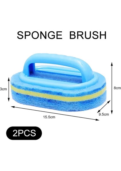 Temizlik Fırçası, Banyo Temizlik Süngeri, Mutfak Temizlik Süngeri, Küvet, Tuvalet, Duvar, Yer, Fayans, Sap Temizleme Fırçası (Mavi) (2 Adet) (Yurt Dışından) fiyatları