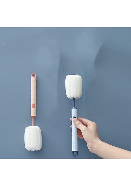 Sünger Şişe Temizleyici Uzun Saplı Fırça Şişe Temizleme Fırçası Şişeleri Temizlemek Için Çıkarılabilir Şişe Fırçası Mavi Pembe 2 Adet (Yurt Dışından) modelleri