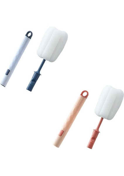 Sünger Şişe Temizleyici Uzun Saplı Fırça Şişe Temizleme Fırçası Şişeleri Temizlemek Için Çıkarılabilir Şişe Fırçası Mavi Pembe 2 Adet (Yurt Dışından) fırsatları