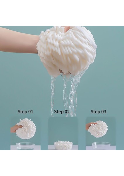 3 Adet Banyo El Havlusu Şönil Asma El Havlusu Topu Mikrofiber Kabarık Emici Yumuşak Küçük Banyo Havlusu Döngüler ile (Yurt Dışından) fiyatları