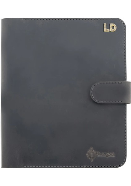 Twingold Kişiye Özel Crazy Deri A5 Defter ve Ajanda Kılıfı Antrasit fırsatları